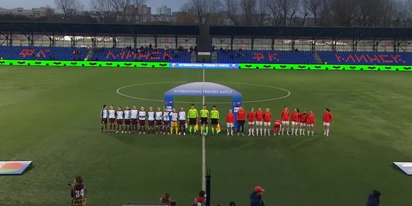 Piłkarka Czarnych Sosnowiec zagrała z Rosją