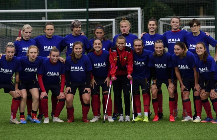 Łuczak po rekonstrukcji więzadła 